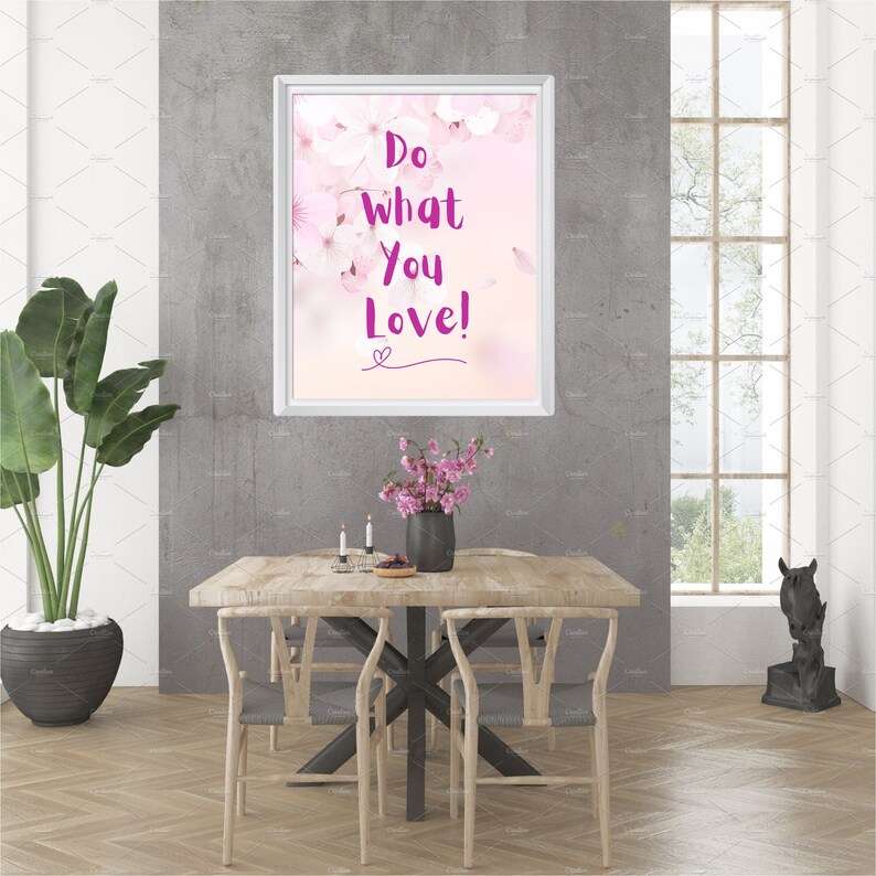 Do What You Love Poster/selflove Wall Decor/motivational Wall Etsy