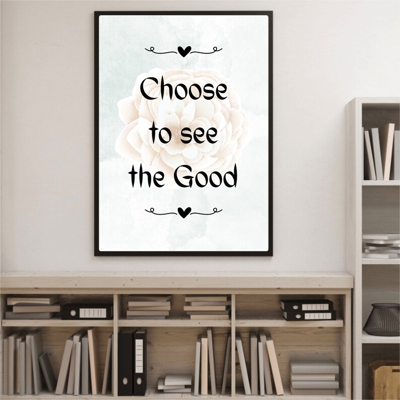 Choose to See the Good Wall Hanging/inspirational Wall Etsy