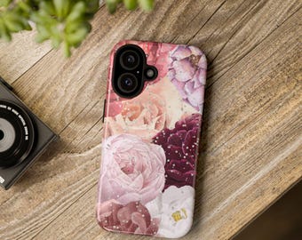 A Tough Cases Floral iphone16/ iphone 15/iphone14/Samsung galaxy/Google pixel