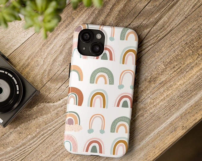Rainbow Phone Case: Impact Resistant Polycarbonate Shell