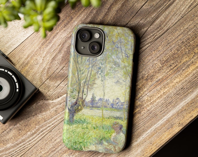 Floral Painting Phone Case: Protective Dual Layer, Glossy or Matte Finish