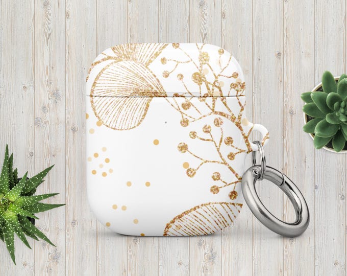 Case for AirPods® Gold leaf pattern