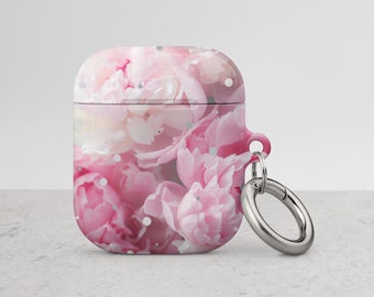 Case for AirPod pink roses flowers airpod case