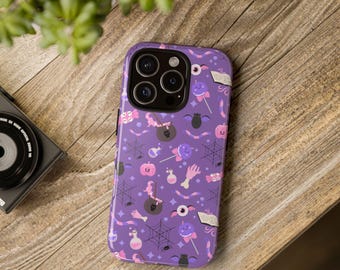 Cute Halloween Phone Case, Spooky Vibe Decor, Perfect for Halloween Lovers, iphone 16,15,14,13,Samsung Galaxy S24, Google pixel 9