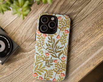 Boho Tough Phone Case, Bohemian Style Protective Cover, Mandala Phone Case, Floral Phone Cover, Unique Phone Accessories, Hippie Phone Case