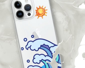 Clear Wave and sun Case for iPhone®