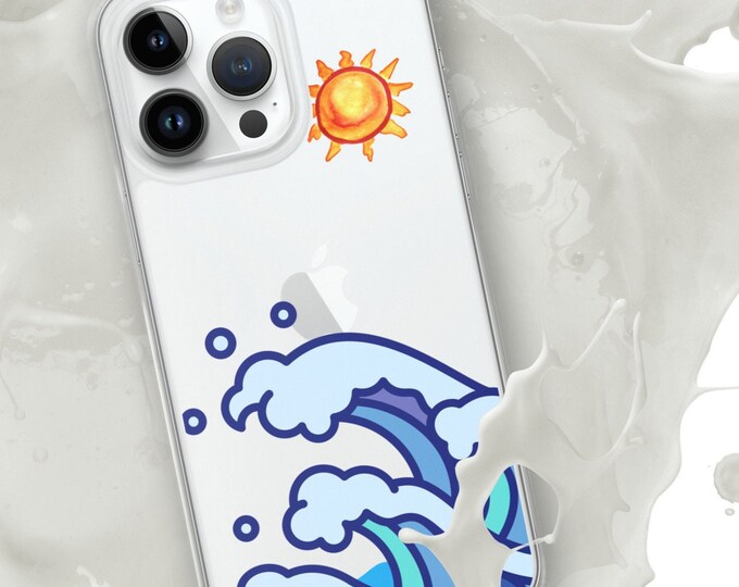 Clear Wave and sun Case for iPhone®