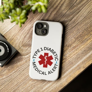 Type 1 Diabetic Medical Alert Phone Case: Sturdy Protection