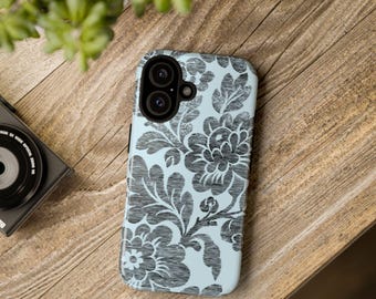 A Blue Vintage Tough Phone Cases/ iphone16/iphone15/iphone1414/Samsung galaxy