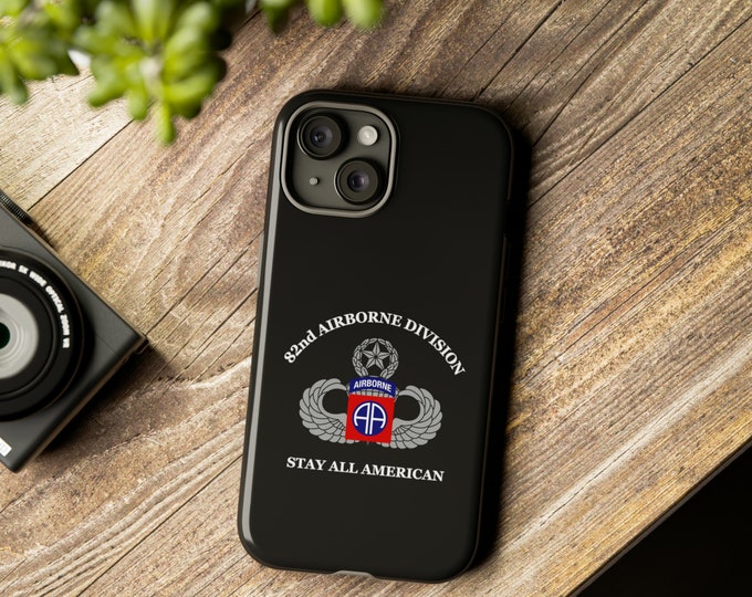 Tough Phone Case 82nd airborne with wings iphone samsung galaxy google pixel