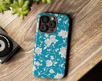Floral Phone Case | Tough Cases | Stylish, Protective, Trendy Cell Phone Cover | Gift for Her | iphone 17, Samsung Galaxy S25,Google pixel 9