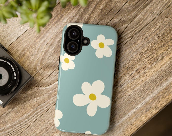 Floral Tough Phone Case: Impact-Resistant, Dual Layer