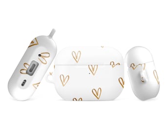Case for AirPods/gold hearts/Airpods gen1/airpods pro gen1/airpods pro gen2/airpods gen2/airpods pro gen3/airpods gen 3