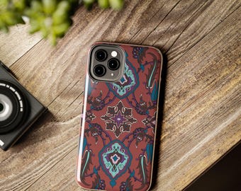 A Tough Phone Cases iphone16/iphone15 iphone14/Tapestry pattern/Boho design/