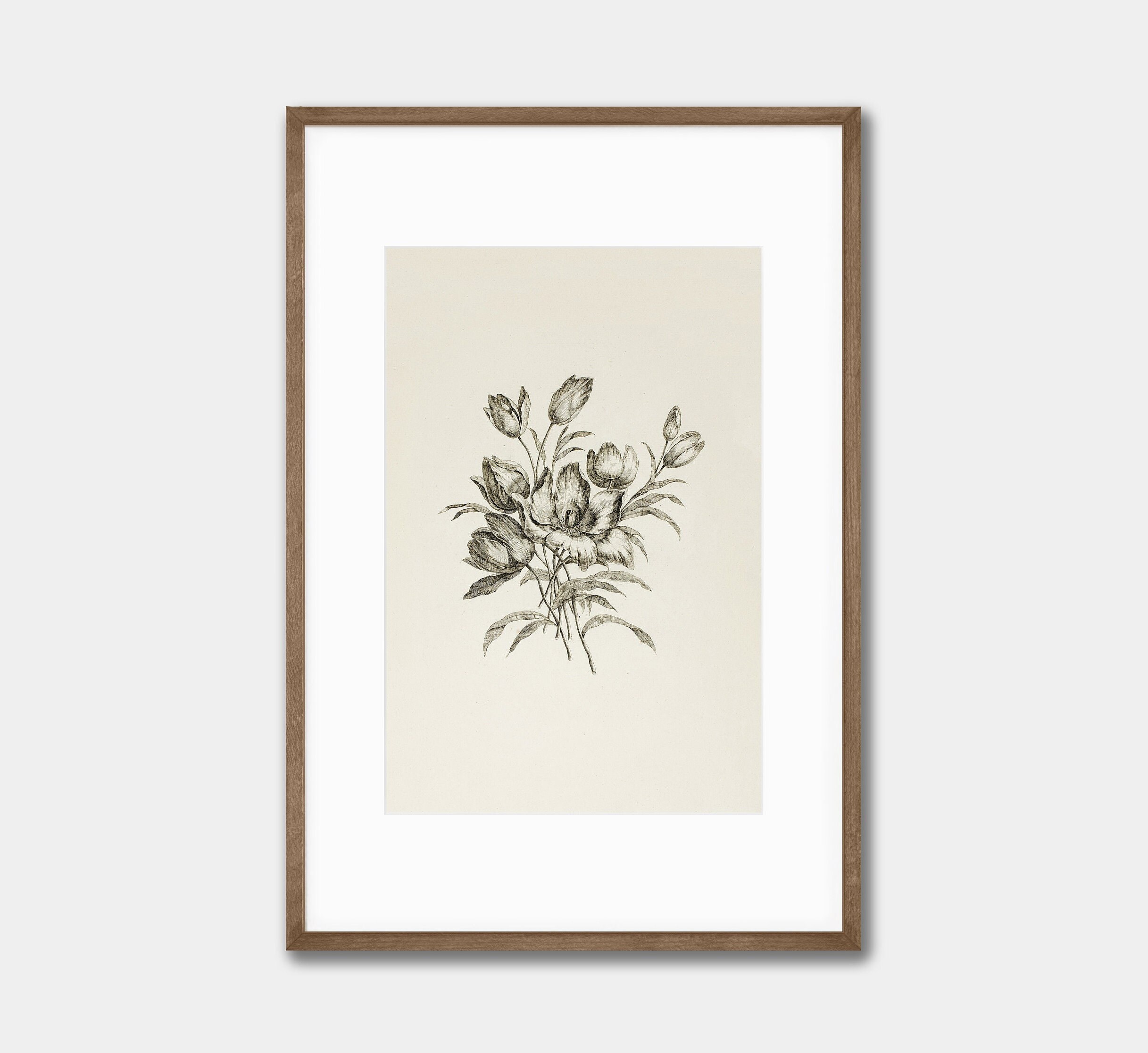 Vintage Sketch Lillies Printable Downloadable File SK038 - Etsy