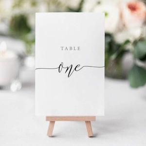 Custom design Table numbers