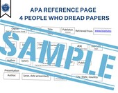Easy APA reference page template written by nursing professor who dreaded papers too