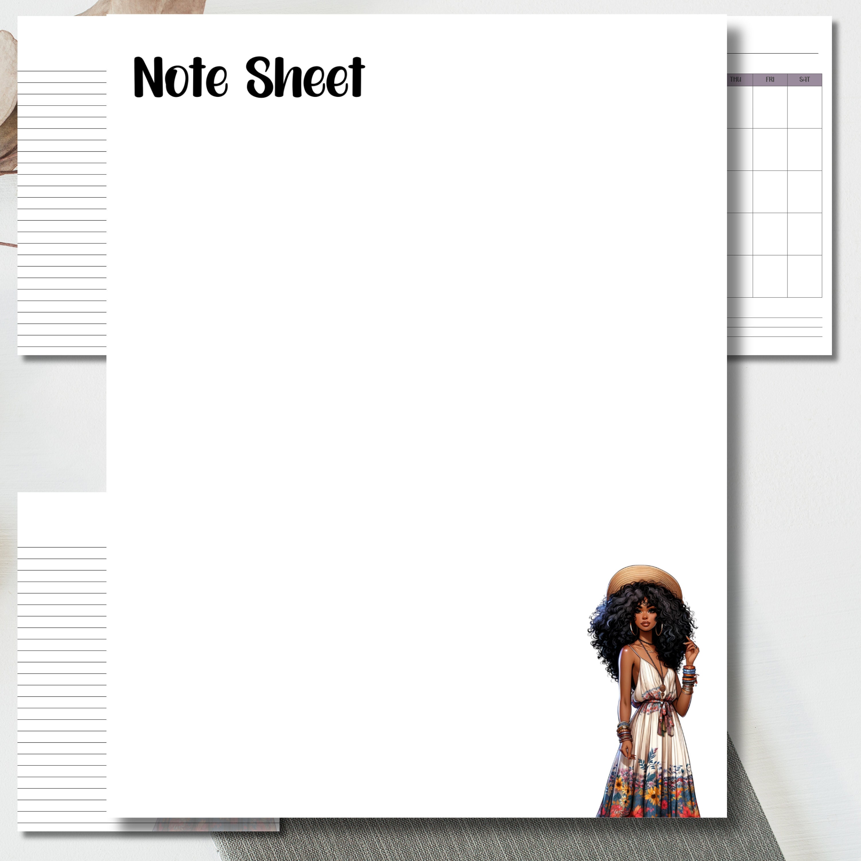 Printable Daily Desk Sheets 5 Single Page Daily Desk Planner Planner ...