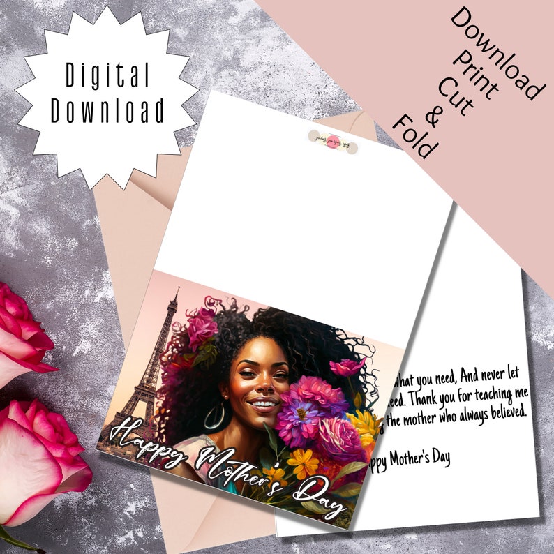 Black Mom Magic Mother's Day Card: African American Celebration ...