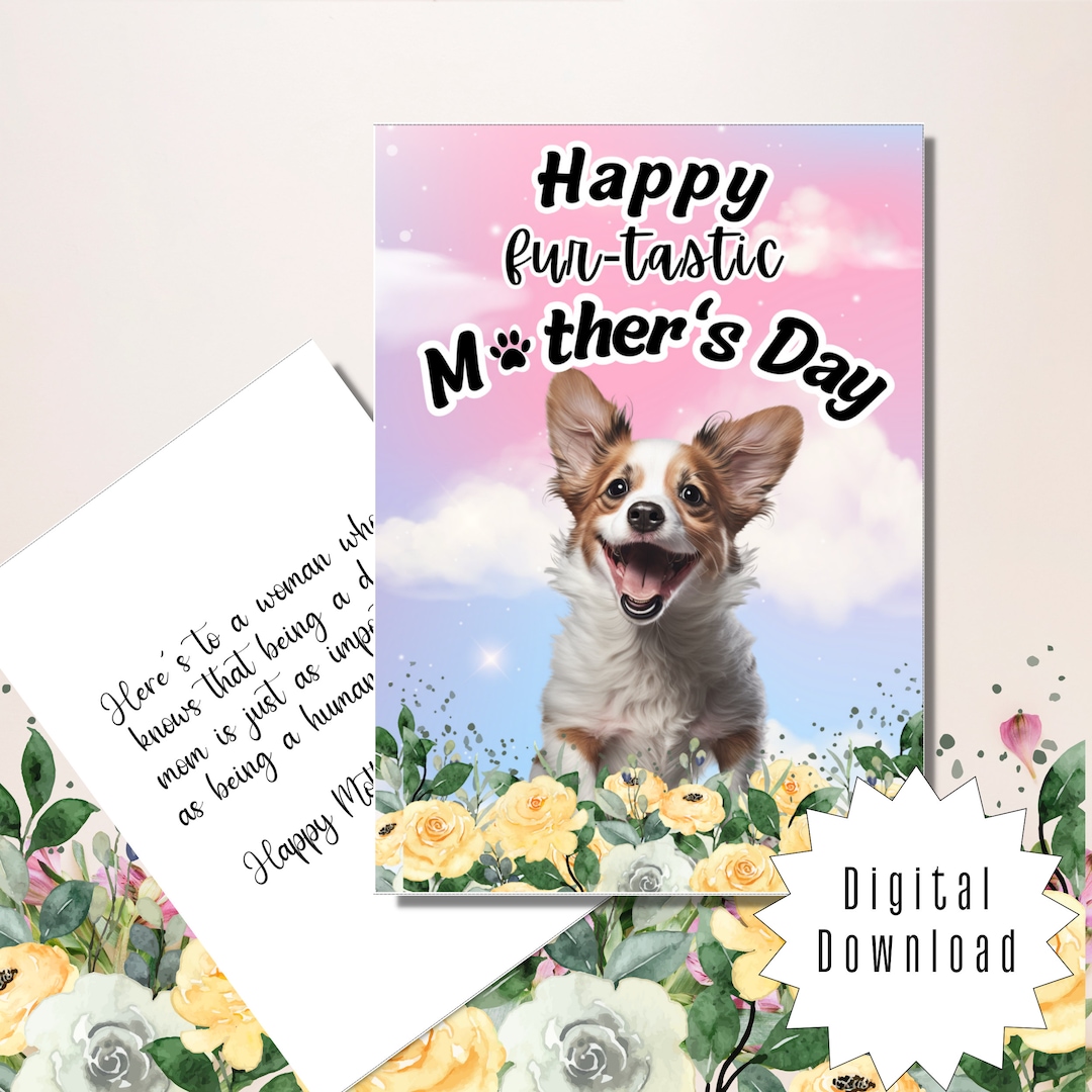 Vibrant Dog Mom Mothers Day Card Landscape in HD Vibrant Dog Mom Mothers Day Card Landscape in HD
