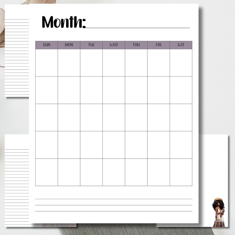 Printable Daily Desk Sheets 5 Single Page Daily Desk Planner Planner ...
