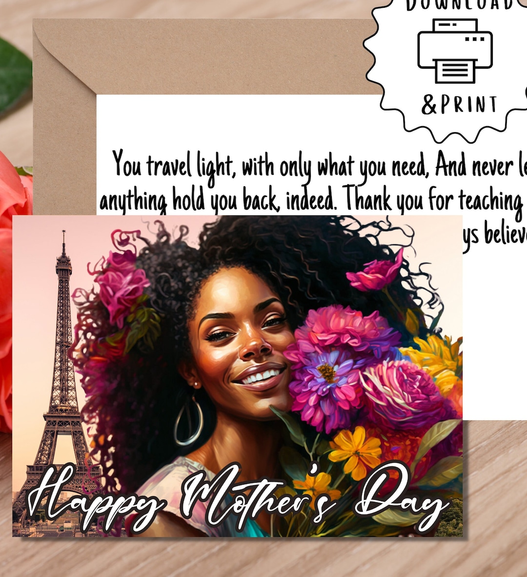 Black Mom Magic: 5 African American Mother's Day | Printable Card