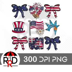 Bandeira americana de 4 de julho, grade de laço da liberdade PNG para sublimação e impressões DTF, 300 dpi, estrelinhas, EUA, 2025, sorvete, fogos de artifício