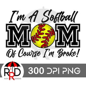 Sono una mamma di softball, ovviamente sono al verde PNG per stampe a sublimazione o DTF, softball, divertente, ovviamente, mamma
