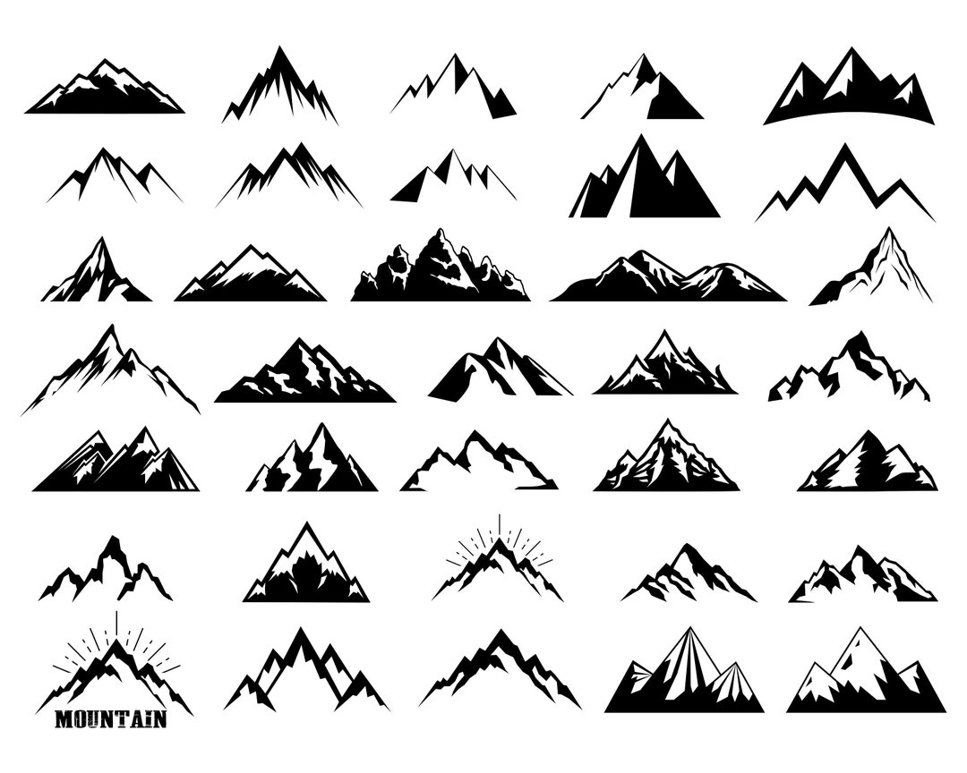Mountain SVG Bundle Cut File for Cricut Mountain Png - Etsy