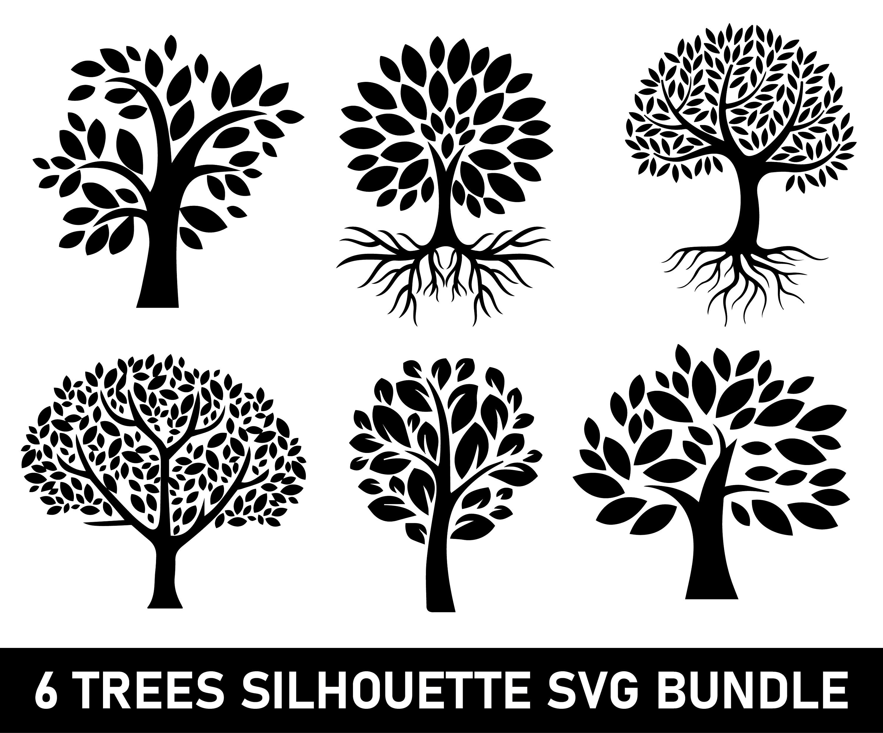 Family Tree SVG Tree Svg Tree Silhouette Svg Tree With - Etsy Canada