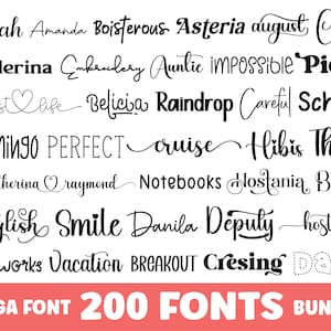 Font Bundle 30 Fonts for Crafters, Cricut Fonts, Cute Fonts, Handwritten  Fonts, Cricut Font Bundle, Procreate Fonts, Fonts for Cricut 