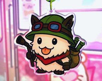 Teemo League of Legends Emote Keychain | 3D Printed Lol Champion
