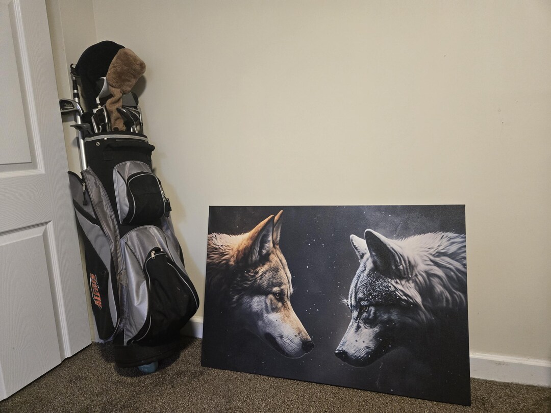 Tale of Two Wolves Wall Art, Native American Story Canvas, Nature Lover ...