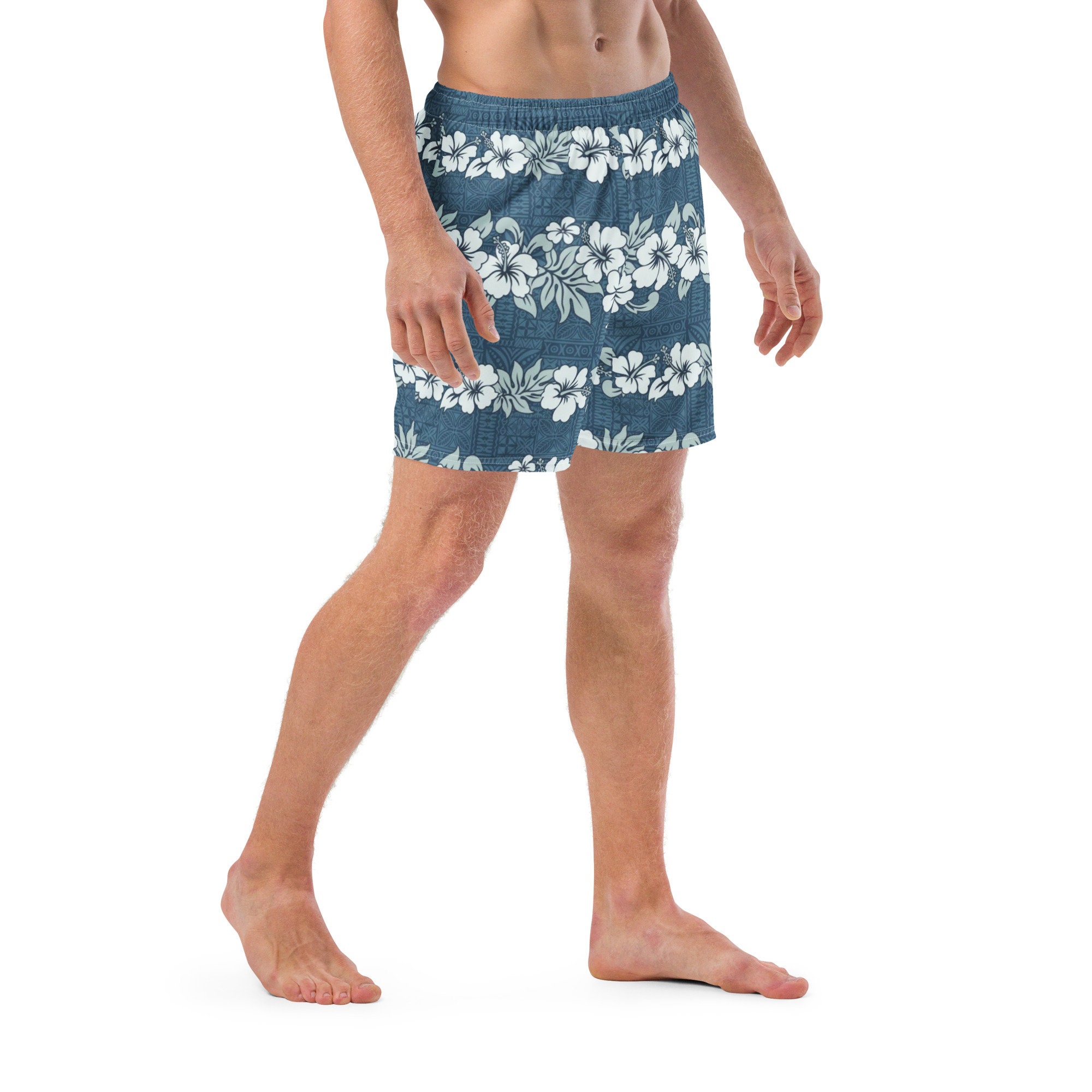 Mens Blue Hawaii Trunk