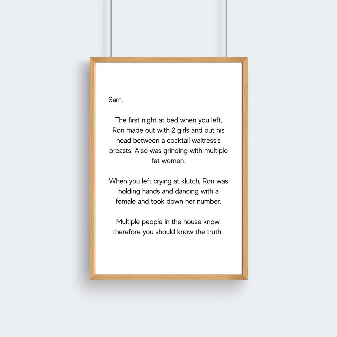 Letter to Sam Jersey Shore Letter Digital Print Sammi Sweet Heart