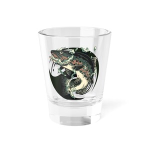 Artistic Fish Shot Glass - Perfect for Fishing Lovers, Unique Gift, Home Bar Decor, Party Favors, Nature Enthusiasts