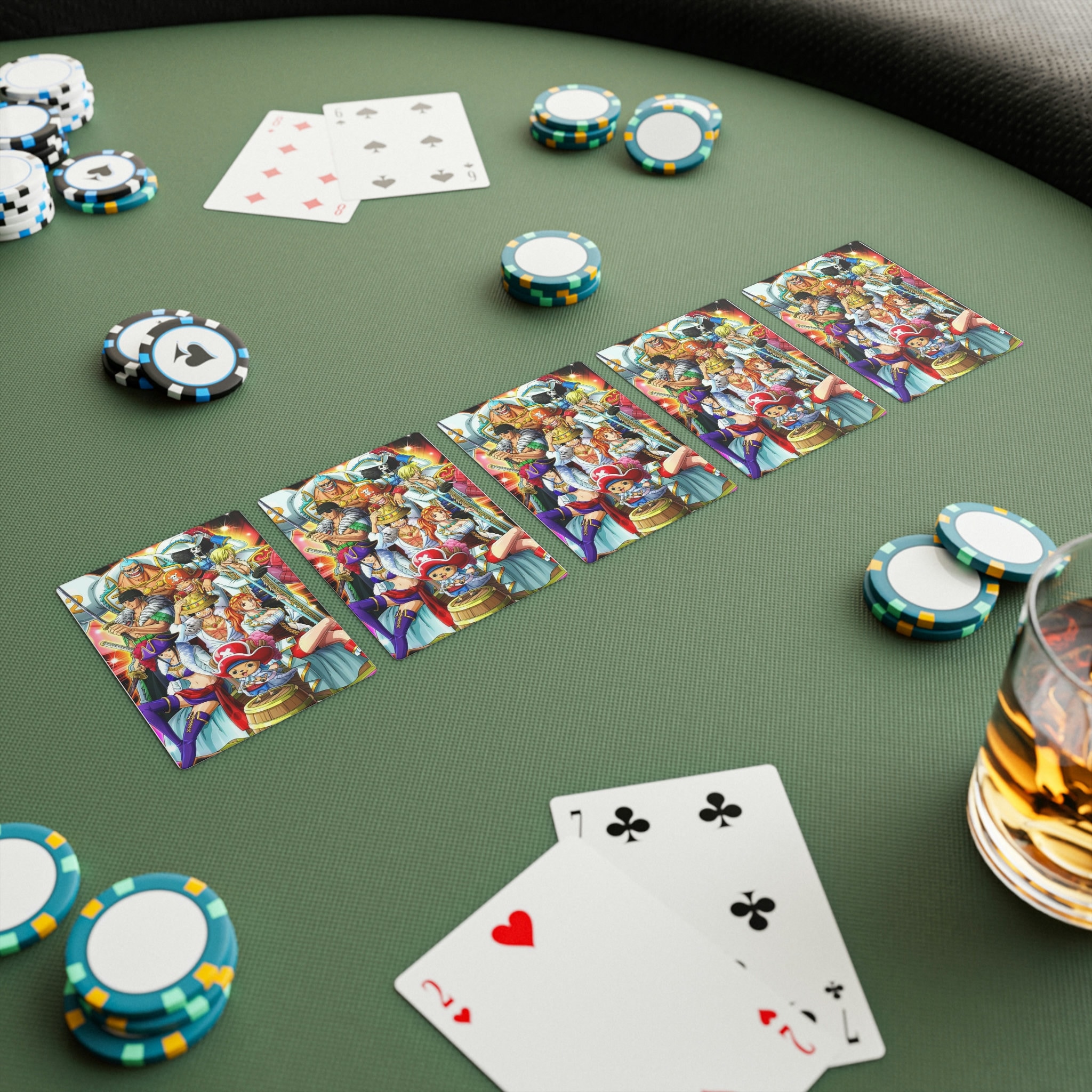 One Piece Anime Poker Cards - Etsy