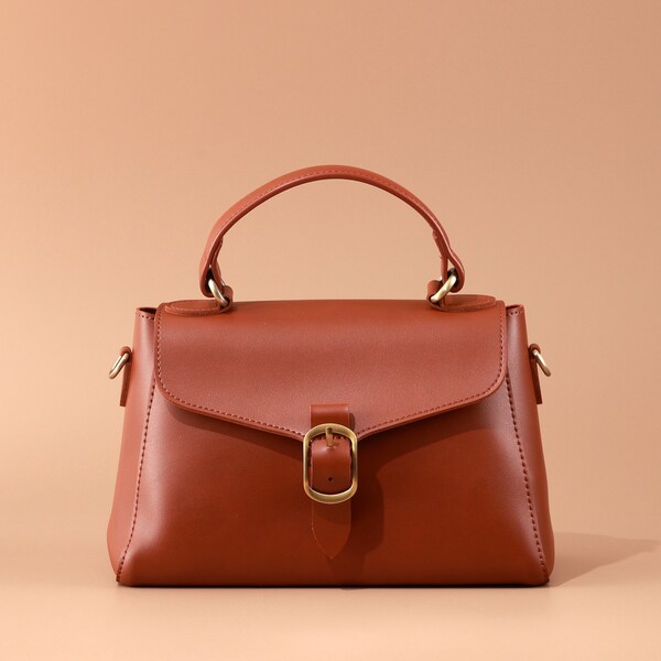 Leather Flap Bag Etsy