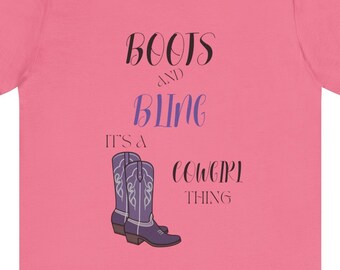 Botas y camiseta bling, cosa de vaquera, camiseta occidental
