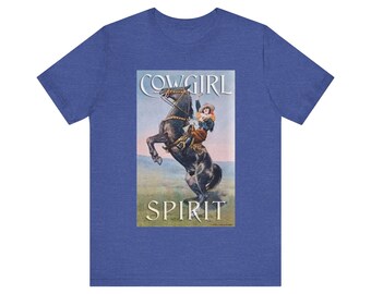Cowgirl Spirit T-shirt, Western T-shirt, Vintage Cowgirl