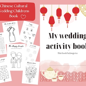 Kinderbuch Hochzeit - Chinesische Hochzeit - Rot & Gold - DIGITAL PRINT