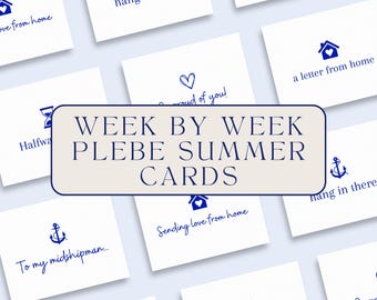 Plebe Summer Naval Academy Cards - Week by Week Encouragement, 7-Pack