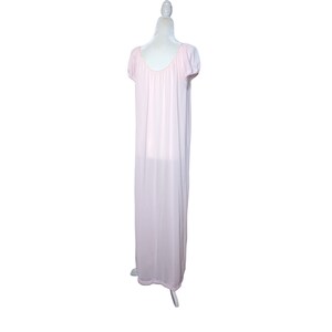 Vintage Movie Star Pink Peignoir Set Nightgown Robe Floral Ruffles Sz ...