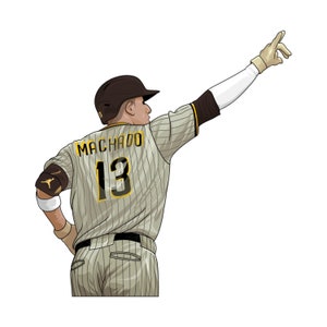 Machado "Home Run" Sticker