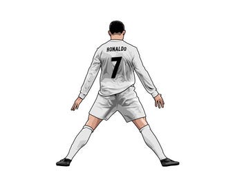Naklejka CR7 „Siuu”