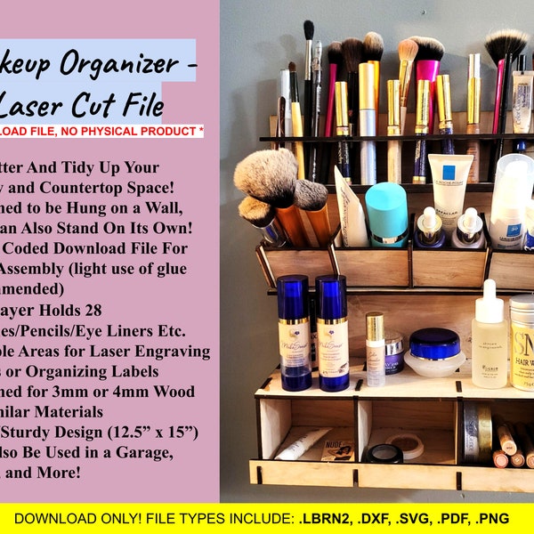 Makeup Organizer - Laser Cut File