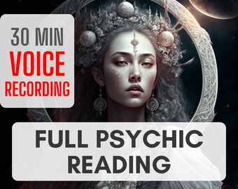 30 Minute Full Psychic Reading, Personalized Guidance