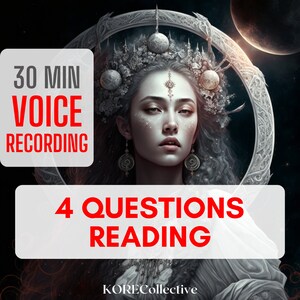 4 Question Reading, Voice Recording, 1 Hour Reading, 1 Question Tarot, Psychic Predict, Tarot Read, Same Hour Tarot Love, 48 Hour