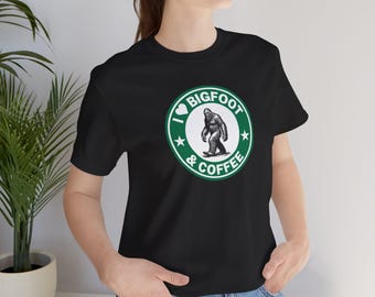 Bigfoot & Coffee T-Shirt: Starbucks Inspired Design