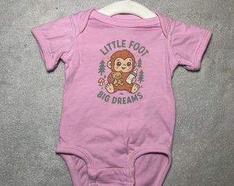 Little Foot Big Dreams Bigfoot Onesie